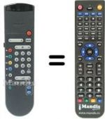 Telecomando equivalente Philips HVS54523