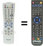 Telecomando equivalente Philips HVS54261