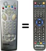 Telecomando equivalente HVS53336
