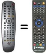 Telecomando equivalente HVS59614