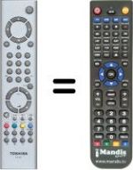 Telecomando equivalente Toshiba HVS54069