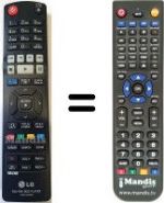 Telecomando equivalente LG HVS59054