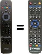 Telecomando equivalente Philips HVS53468