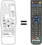 Telecomando equivalente Bush VCR 871 NVP