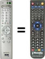 Telecomando equivalente Sony KLV-21 SG2