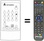 Telecomando equivalente Mitsubishi CT 14 M1 EM (Y)
