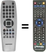 Telecomando equivalente Daewoo ST 777