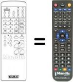 Telecomando equivalente Gbc DTV 2147 TF