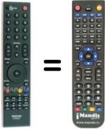 Telecomando equivalente Toshiba 37 CV 505 D