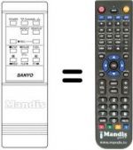 Telecomando equivalente Sanyo VHR-3100