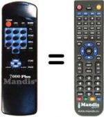 Telecomando equivalente 7000 PLUS