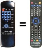 Telecomando equivalente 7300 PLUS