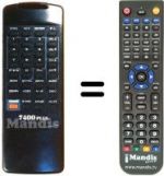 Telecomando equivalente 7400 PLUS