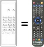 Telecomando equivalente Desmet TVC 8H70PS
