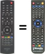 Telecomando equivalente Sharp LC 19 S7E