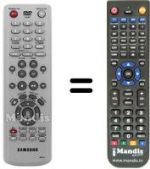 Telecomando equivalente Samsung DVD R-121