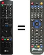 Telecomando equivalente LG 32 LK 430
