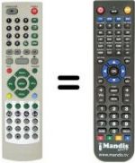 Telecomando equivalente United TVD 7053