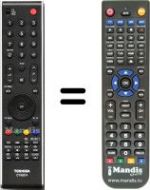 Telecomando equivalente Toshiba 32 C 3000 P