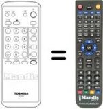 Telecomando equivalente Toshiba 2552 DD