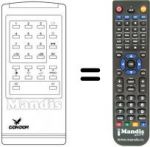 Telecomando equivalente Atlantic CTV 1402