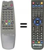 Telecomando equivalente Quadro CTV 55X10 TXT