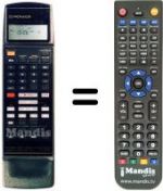 Telecomando equivalente CU-VR 014