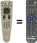 Telecomando equivalente Daewoo DHCX 100 E