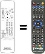 Telecomando equivalente Daewoo DVF 46
