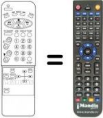Telecomando equivalente Daewoo DVT 2085