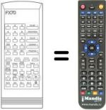 Telecomando equivalente FX 70