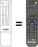 Telecomando equivalente Sharp 21 N 52 E1