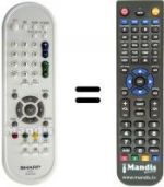 Telecomando equivalente Sharp LC 32 A47E