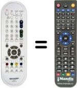 Telecomando equivalente GA 608 WJSB