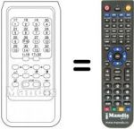 Telecomando equivalente Ultravox QUARK 22 / 27' CON VCR