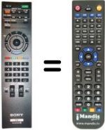 Telecomando equivalente Sony KDL-32 NX501