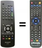 Telecomando equivalente Sharp LC 20 S5E WH