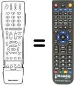 Telecomando equivalente Sharp LC 37 P70E