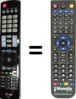 Telecomando equivalente LG 42 LA 620