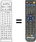Telecomando equivalente Aristona 28 PW 962 B