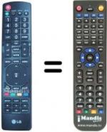 Telecomando equivalente LG 26 LE 3308