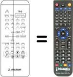 Telecomando equivalente Mitsubishi CT 14 MS1 ETX
