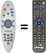 Telecomando equivalente NordMende WF 28100