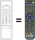 Telecomando equivalente PAL-MAC SATELLITE RECEIVER