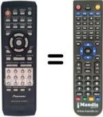 Telecomando equivalente Pioneer DV 535
