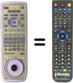 Telecomando equivalente CU-DV 025