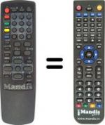 Telecomando equivalente Daewoo DVS 20 FBT