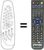 Telecomando equivalente Vestel CT 3745