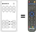 Telecomando equivalente RC 222
