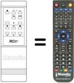 Telecomando equivalente RC 37